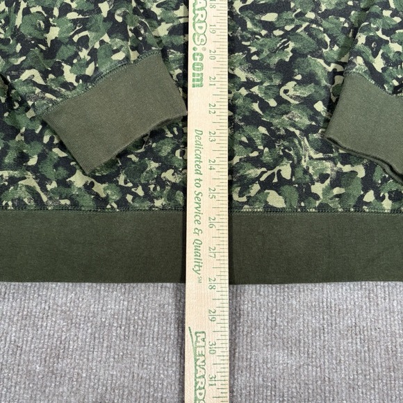 LRG Lifted Research Group Hoodie Sweatshirt Mens L Full Zip Green Camo Skate Y2K - Picture 12 of 12